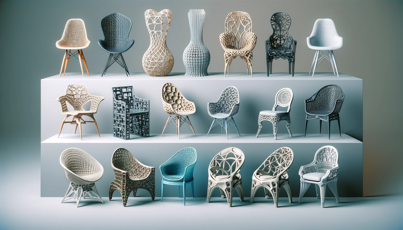 3D nyomtatott székek