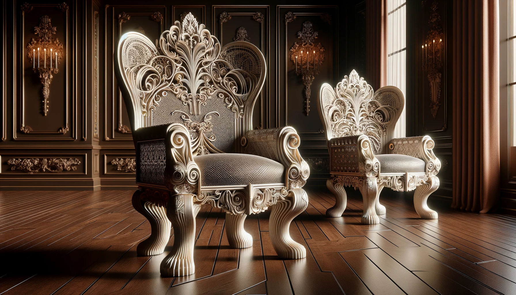 Luxus kivitelű 3D nyomtatással készült székek